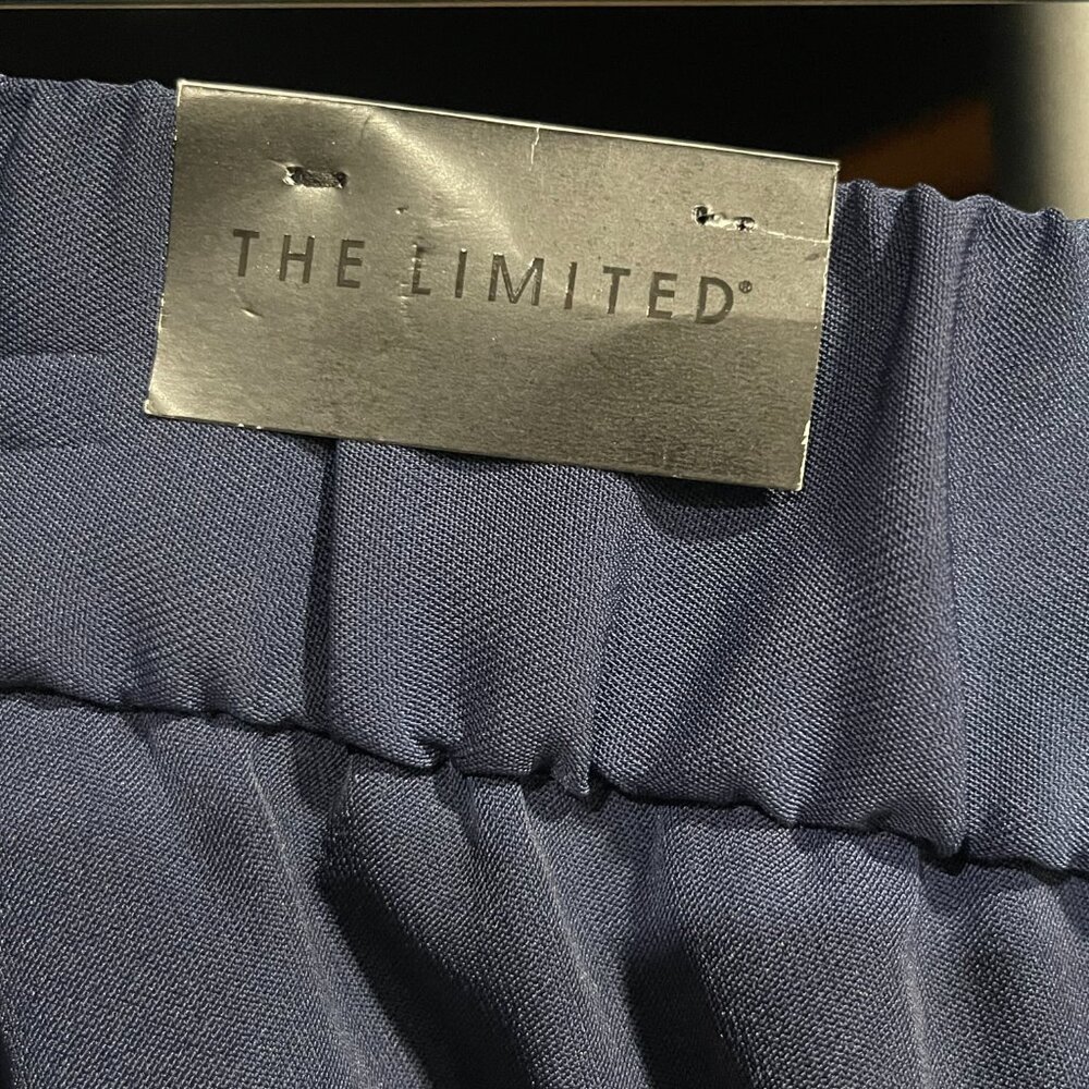 NWT Women's Sz. 2 Navy High Rise Pull-On Slimming Waist Flare Leg Pant w/Pockets - Picture 7 of 16